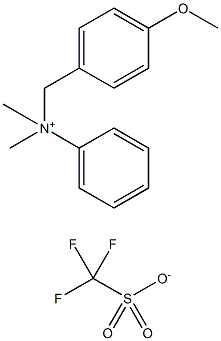 4-Methoxy-N，N-dimethyl-N-phenyl-Benzenemethanaminium trifluoromethanesulfonate التركيب الكيميائي