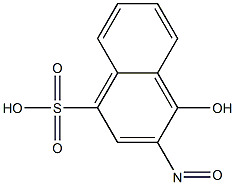 4-Hydroxy-3-nitroso-1-naphthalenesulfonic Acid Hydrate Chemical Structure