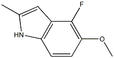 4-Fluoro-5-Methoxy-2-Methyl-1H-Indole 化学構造