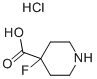 4-Fluoro-4-piperidinecarboxylic Acid Hydrochloride Chemical Structure