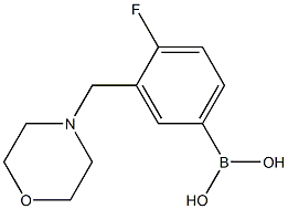 4-Fluoro-3-(morpholinomethyl)phenylboronic acid Chemical Structure