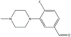 4-Fluoro-3-(4-methyl-1-piperazinyl)benzaldehyde Chemical Structure