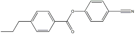 4-CYANOPHENYL-4'-N-PROPYLBENZOATE Chemical Structure