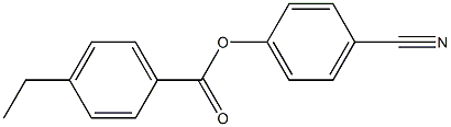 4-Cyanophenyl 4-ethylbenzoate Chemische Struktur