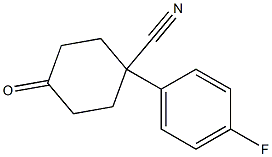 4-Cyano-4-(4-fluorophenyl)cyclohexanone Chemical Structure