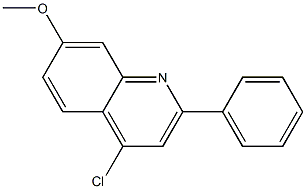 4-Chloro-7-Methoxy-2-Phenylquinoline التركيب الكيميائي