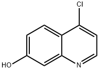 4-Chloro-7-hydroxyquinoline 化学構造