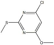 4-Chloro-6-methoxy-2-(methylthio)pyrimidine Chemical Structure