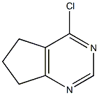 4-Chloro-6，7-dihydro-5H-cyclopentapyrimidine 化学構造