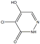 4-Chloro-5-Hydroxy-3(2H)-Pyridazinone التركيب الكيميائي