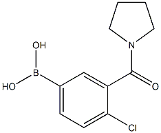 4-Chloro-3-(pyrrolidine-1-carbonyl)phenylboronic acid Chemical Structure