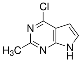 4-Chloro-2-methyl-1H-pyrrolo[2，3-d]pyrimidine 化学構造