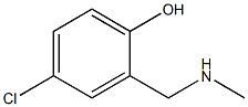 4-Chloro-2-[(methylamino)methyl]phenol التركيب الكيميائي