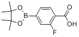 4-CarBoxy-3-fluoroBenzeneBoronicacid，pinacolester Chemical Structure