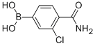 4-Carbamoyl-3-chlorophenylboronic Acid 化学構造