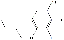 4-Butoxy-2，3-difluorophenol 化学構造