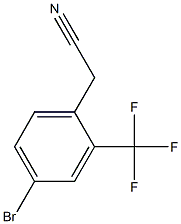 4-Bromo-2-Trifluoromethylphenylacetonitrile Chemical Structure