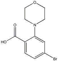 4-Bromo-2-morpholinobenzoic Acid Chemische Struktur