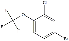 4-Bromo-2-chloro-1-(trifluoromethoxy)benzene 化学構造