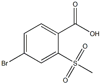 4-Bromo-2-(methylsulfonyl)benzoic Acid Chemical Structure