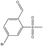 4-Bromo-2-(methylsulfonyl)benzaldehyde Chemical Structure