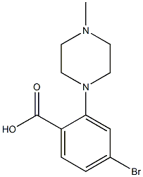 4-Bromo-2-(4-methyl-1-piperazinyl)benzoic Acid التركيب الكيميائي