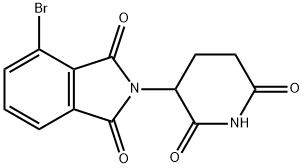 4-Bromo-2-(2，6-dioxopiperidin-3-yl)isoindoline-1，3-dione Chemical Structure