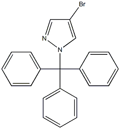 4-Bromo-1-tritylpyrazole Chemische Struktur