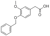 4-Benzyloxy-3-methoxyphenylacetic Acid Chemical Structure