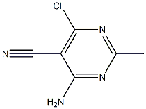 4-Amino-6-chloro-2-methylpyrimidine-5-carbonitrile Chemical Structure