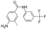 4-Amino-3-methyl-N-[3-(trifluoromethyl)phenyl]benzamide 化学構造