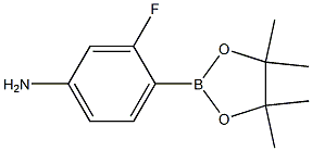 4-Amino-2-fluorophenylboronic Acid Pinacol Ester Chemical Structure