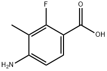 4-Amino-2-fluoro-3-methylbenzoic acid Chemical Structure