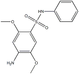 4-Amino-2，5-dimethoxy-N-phenylbenzenesulfonamide Chemical Structure