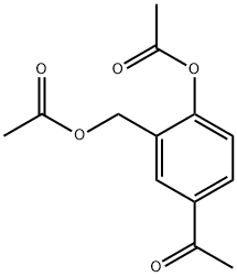 4-Acetoxy-3-acetoxymethylacetophenone التركيب الكيميائي