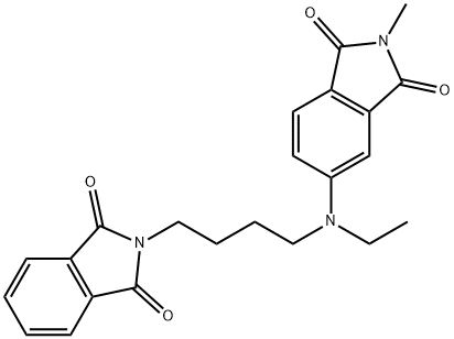 4-{N-Ethyl-N-[4-(N-phthalimido)butyl]amino}-N-methylphthalim التركيب الكيميائي