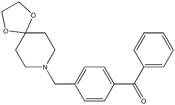 4-[8-(1，4-dioxa-8-azaspiro[4.5]decyl)methyl]benzophenone Chemische Struktur