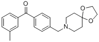 4'-[8-(1，4-dioxa-8-azaspiro[4.5]decyl)methyl]-3-methyl benzophenone Chemical Structure