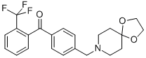 4'-[8-(1，4-dioxa-8-azaspiro[4.5]decyl)methyl]-2-trifluoromethylbenzophenone Chemical Structure