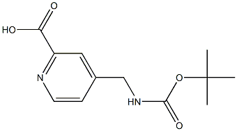 4-[(tert-Butoxycarbonylamino)methyl]pyridine-2-carboxylic Acid التركيب الكيميائي