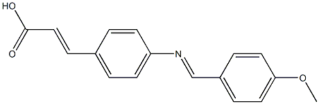 4-[(4-Methoxybenzylidene)amino]cinnamic Acid Chemical Structure