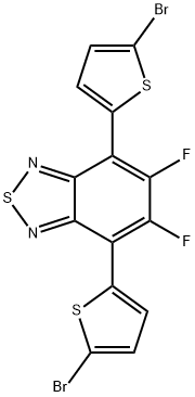 4，7-bis(5-bromothiophen-2-yl)-5，6-difluorobenzo[c][1，2，5]thiadiazole Chemical Structure