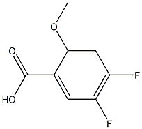 4，5-Difluoro-2-Methoxybenzoic Acid التركيب الكيميائي