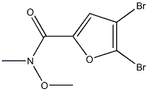 4，5-Dibromo-N-methoxy-N-methyl-2-furancarboxamide التركيب الكيميائي