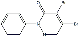 4，5-Dibromo-2-Phenyl-2，3-Dihydropyridazin-3-One 化学構造