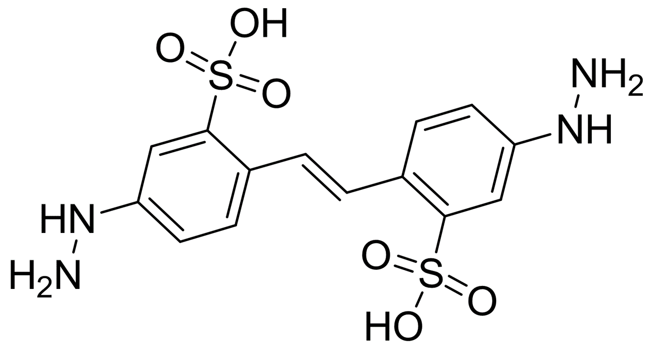 4，4'-Dihydrazinostilbene-2，2'-disulphonic acid Chemical Structure