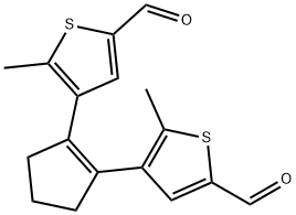 4，4'-(cyclopent-1-ene-1，2-diyl)bis(5-methylthiophene-2-carbaldehyde) Chemical Structure