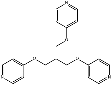 4，4'-((2-Methyl-2-((pyridin-4-yloxy)methyl)propane-1，3-diyl)bis(oxy))dipyridine التركيب الكيميائي