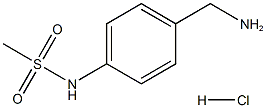 4-(Methylsulfonylamino)benzylamine Hydrochloride Chemical Structure