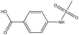 4-(Methylsulfonamido)benzoic Acid Chemische Struktur